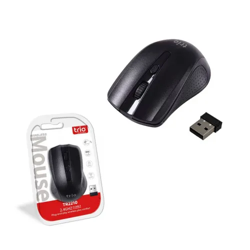 TRİO TR2210 Kablosuz Mouse – Sessiz, Ergonomik, USB Nano Alıcılı 2-4GHz Wireless Mouse